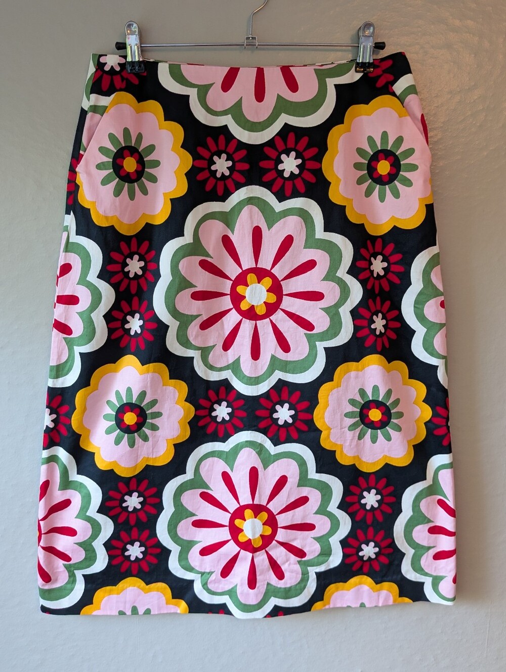 Boden Stretch Cotton Printed A-line Skirt 6P